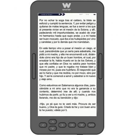 Woxter Scriba 195 S eBook - Lector de libros electrónicos 4.7" E-Ink Pearl, 4GB, 100g, compacto, compatible EPUB/PDF/DRM
